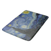 Vintage Van Gogh Starry Night Badematte (Schrägansicht)