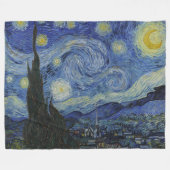 Vintage Van Gogh Starry Night Fleecedecke (Vorderseite (Horizontal))
