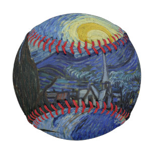 Vintage Van Gogh Sternennacht Baseball