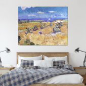 Vintage Van Gogh-Weizenhalterungen mit Sensenmänne Leinwanddruck (Insitu (Schlafzimmer))