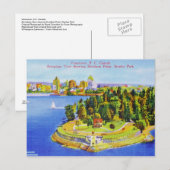 Vintage Vancouver Island Postkarte (Vorne/Hinten)