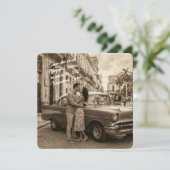 Vintage Varadero Save The Date (Stehend Vorderseite)
