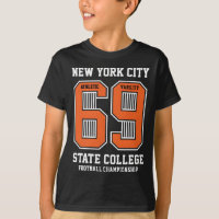 Vintage Varsity New York City Typografie Vektor Il