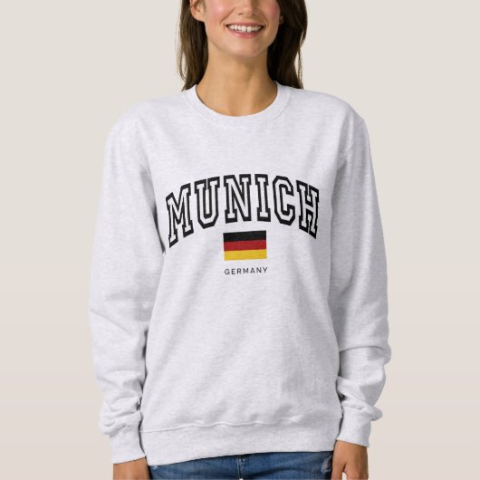 Vintage-Varsity-Stil München Deutschland Sweatshirt (Vorderseite)