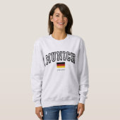 Vintage-Varsity-Stil München Deutschland Sweatshirt (Vorne ganz)