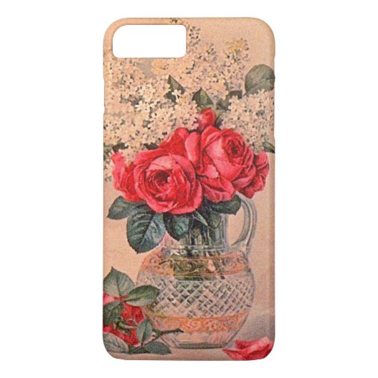 Vintage Vase mit Blume Case-Mate iPhone Hülle (Rückseite)