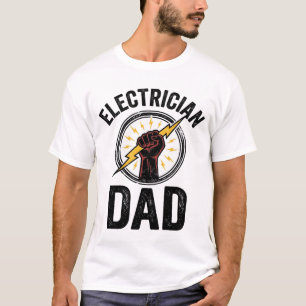 Vintage-Vater-Elektriker-Vector-Shirt-Design T-Shirt
