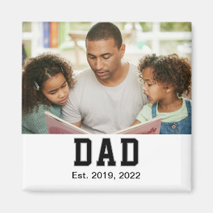 Vintage-Vater-Etabliert-Geschenk-Foto Magnet