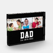 Vintage-Vater-Etabliert-Geschenk-Text 3 Foto (Links)