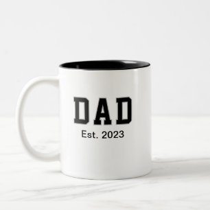 Vintage-Vater-Etabliert-Geschenk Zweifarbige Tasse