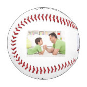 Vintage-Vater-Etabliert-Text-3-Foto-Geschenk Baseball (Vorderseite Links)