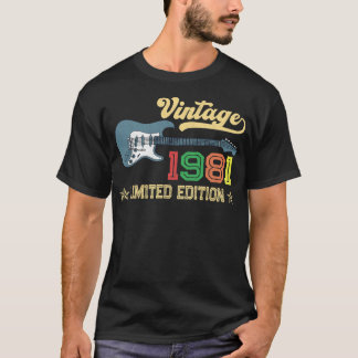 Vintage-Vater seit 1981-Shirt für Vater Großvater T-Shirt
