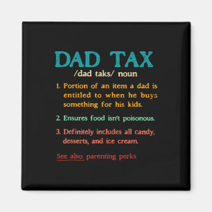 Vintage Vater-Steuerdefinition Funny Vatertag Matc Magnet