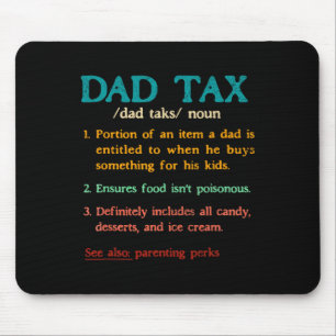 Vintage Vater-Steuerdefinition Funny Vatertag Matc Mousepad