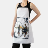 Vintage Vater und Kind Angelgravur-Shirt D Schürze (InSitu)