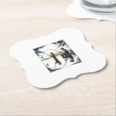 Vintage Vater-und-Kind-Angelmotiv-Shirt D Untersetzer (angewinkelt)