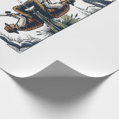 Vintage Vater und Kind Angelschnitzerei-Shirt D Geschenkpapier (Ecke)