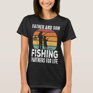 Vintage Vater- und Son-Fischereipartner für Lebens T-Shirt