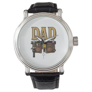 Vintage-Vater-Werkzeuggürtel Vatertag Armbanduhr