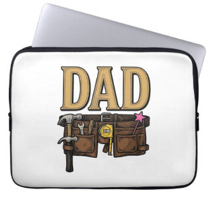 Vintage-Vater-Werkzeuggürtel Vatertag Laptopschutzhülle