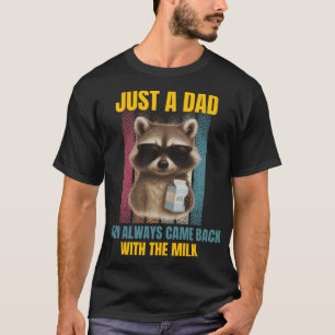 Vintage-Vater-Witze Lustiger Vater-Waschbär lustig T-Shirt