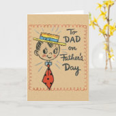 Vintage Vatertagskarte für den Vater Karte (Gelbe Blume)