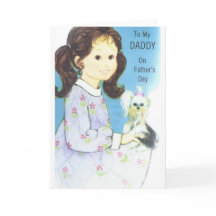 Vintage Vatertagskarte für Papa