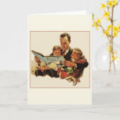 Vintage Vatertagskarte Karte (Gelbe Blume)