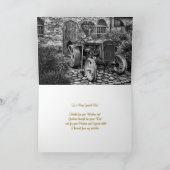 Vintage Vatertagskarte Traktor- Karte (Innenseite)