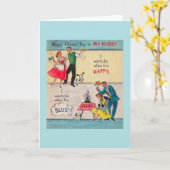 Vintage Vatertagskarte zu Hubby Karte (Gelbe Blume)