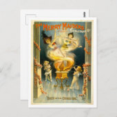 Vintage Vaudeville Chorus Girl-Werbung Postkarte (Vorne/Hinten)