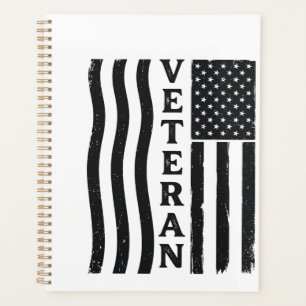 Vintage-Vektor-Shirt-Design mit amerikanischer Fla Planer