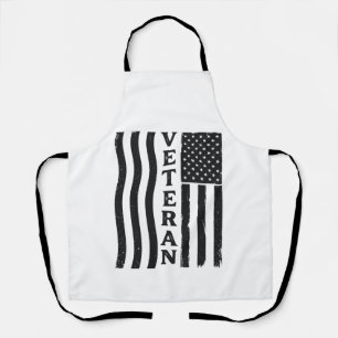 Vintage-Vektor-Shirt-Design mit amerikanischer Fla Schürze