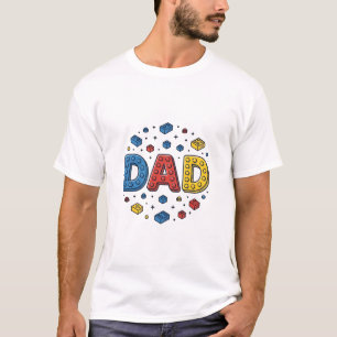 Vintage-Vektordesign für Papa-Bausteine_1 T-Shirt
