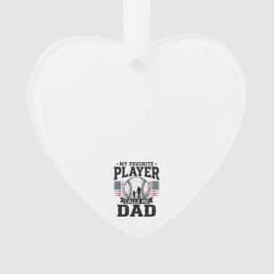 Vintage-Vektordesign - Lieblingsspieler des Baseba Ornament