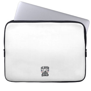Vintage-Vektorgestaltung Lieblingsspieler Baseball Laptopschutzhülle