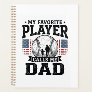Vintage-Vektorgrafik Baseball-Vater Lieblingsspiel Planer