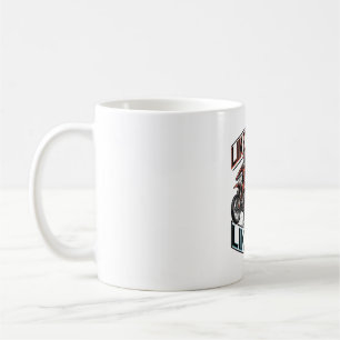 Vintage-Vektorshirt Motocross Wie der Vater so der Kaffeetasse