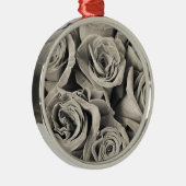 Vintage Velvet-Beauty Silbernes Ornament (Rechts)