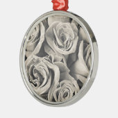 Vintage Velvet-Beauty Silbernes Ornament (Links)