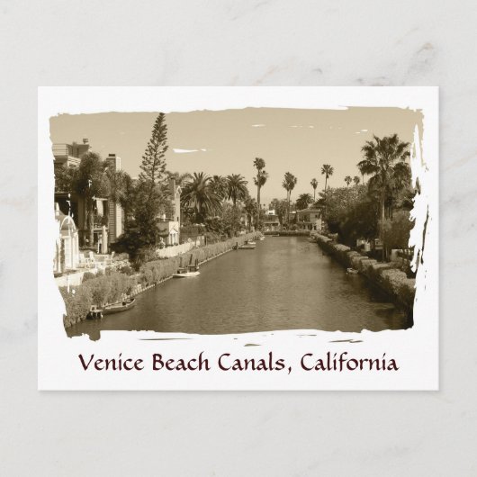 Vintage Venedig Beach Canals Postcard! Postkarte (Vorderseite)