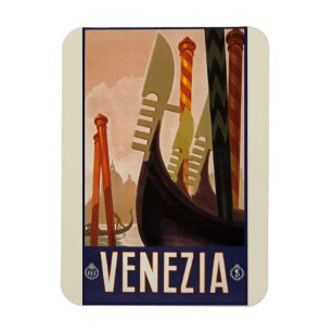 Vintage-Venedig-Plakat - Italien Magnet