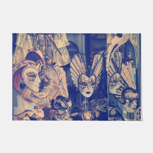 Vintage Venetian carnival masks Fußmatte (Vorderseite)