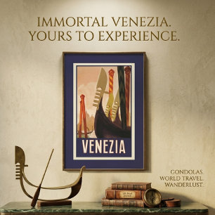 Vintage Venezia Venedig Reiseplakat Leinwanddruck