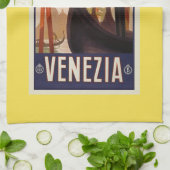 Vintage venezianische Boote Geschirrtuch (Gefaltet)