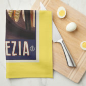 Vintage venezianische Boote Geschirrtuch (Viertel Falte)