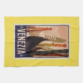 Vintage venezianische Boote Geschirrtuch (Horizontal)