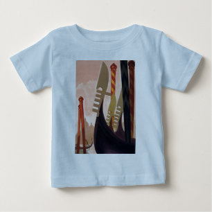 Vintage-Venezianische Gondeln Baby T-shirt
