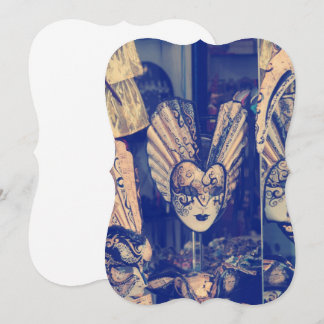 Vintage Venezianische Karneval-Maske Einladung