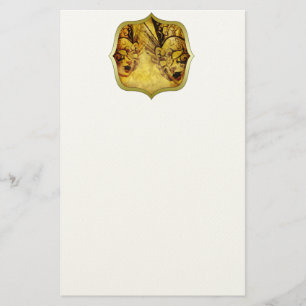Vintage Venezianische Masken Briefpapier